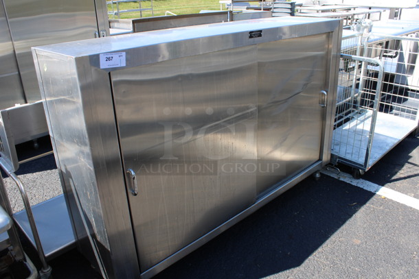 Arbycraft Stainless Steel Commercial 2 Door Reach In Cabinet. 72x18x48 - Image 2 of 5