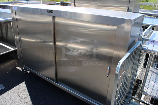 Arbycraft Stainless Steel Commercial 2 Door Reach In Cabinet. 72x18x48 - Image 3 of 5