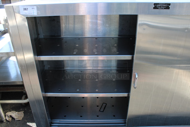 Arbycraft Stainless Steel Commercial 2 Door Reach In Cabinet. 72x18x48 - Image 4 of 5