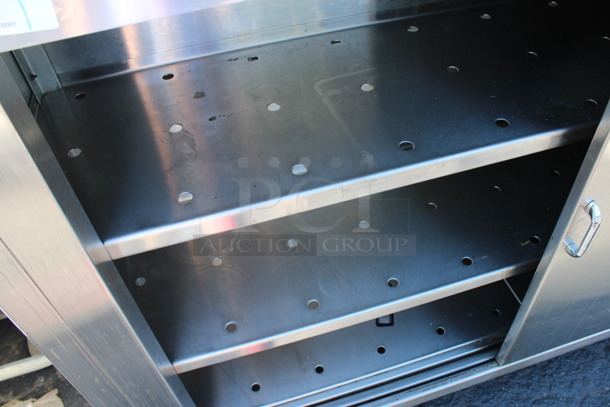 Arbycraft Stainless Steel Commercial 2 Door Reach In Cabinet. 72x18x48 - Image 5 of 5