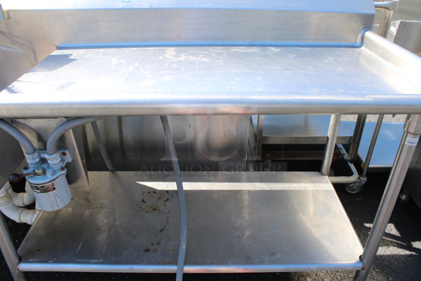 Stainless Steel Commercial 3 Bay Sink w/ Dual Drainboards, Faucets, Handles and Spray Nozzle Attachment. 169x30x42. Bays 24x26x10 - Image 7 of 8