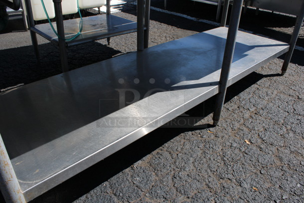 Stainless Steel Commercial Table w/ Back Splash, Drawer and Under Shelf. 84x32x42 - Image 4 of 5