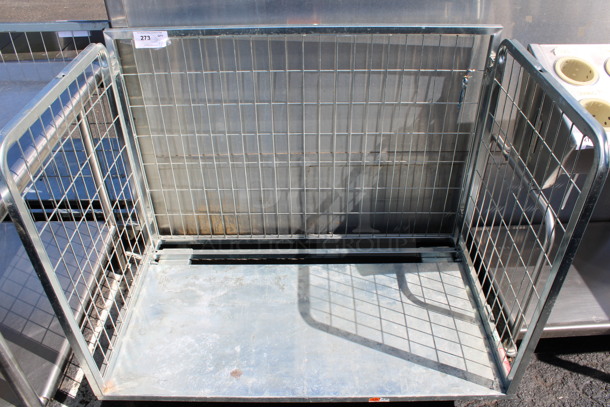 Metal Cart on Commercial Casters. 46x28x39.5 - Image 1 of 5