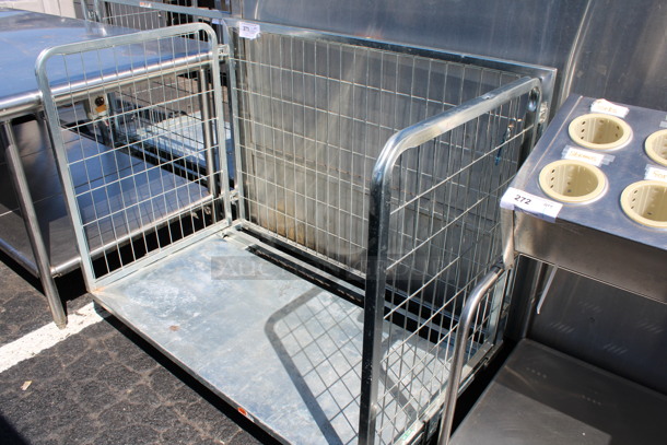 Metal Cart on Commercial Casters. 46x28x39.5 - Image 3 of 5