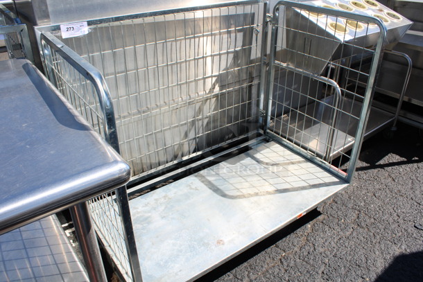 Metal Cart on Commercial Casters. 46x28x39.5 - Image 4 of 5