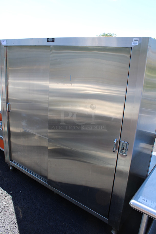Arbycraft Stainless Steel Commercial 2 Door Reach In Cabinet w/ Shelves. 72x27x72 - Image 1 of 5