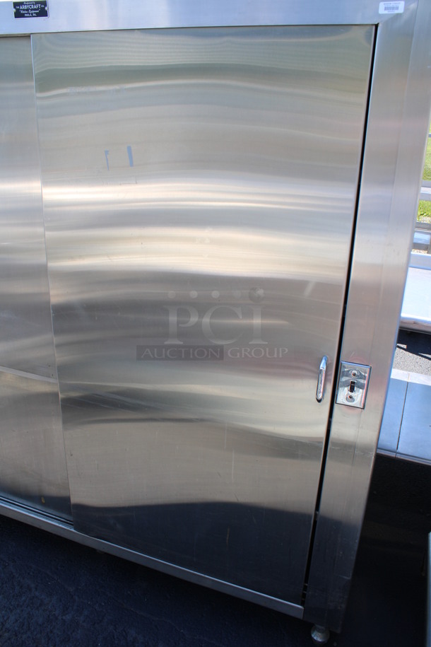 Arbycraft Stainless Steel Commercial 2 Door Reach In Cabinet w/ Shelves. 72x27x72 - Image 2 of 5