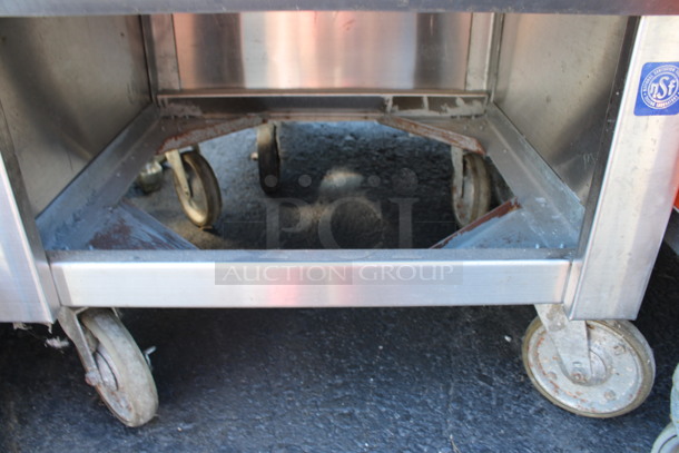 Stainless Steel Commercial Equipment Stand on Commercial Casters. 23.5x23.5x18 - Image 2 of 3