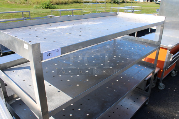Metal 4 Tier Shelving Unit. 72x30x56 - Image 2 of 3