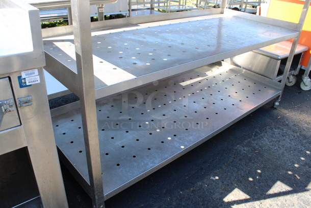 Metal 4 Tier Shelving Unit. 72x30x56 - Image 3 of 3