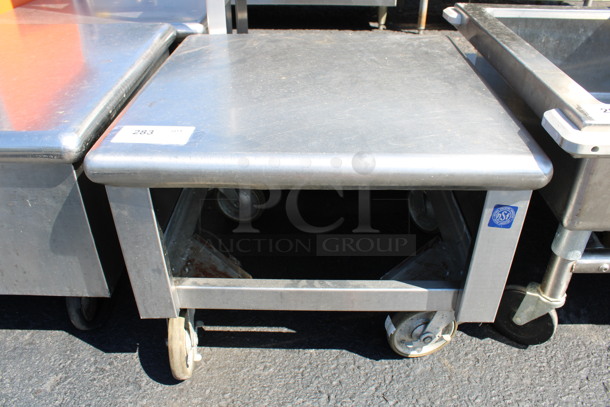 Stainless Steel Equipment Stand on Commercial Casters. 23.5x23.5x18 - Image 1 of 3