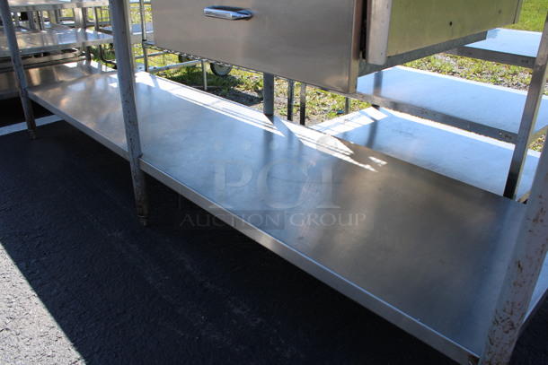 Stainless Steel Commercial Table w/ Drawer and Under Shelf. 96x30x34.5 - Image 4 of 4