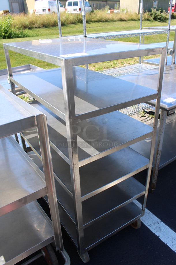 Stainless Steel Commercial 6 Tier Cart on Commercial Casters. 21x39x50.5 - Image 3 of 4