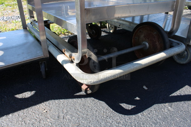 Stainless Steel Commercial 3 Tier Cart on Commercial Casters. 24x40x42.5 - Image 3 of 3