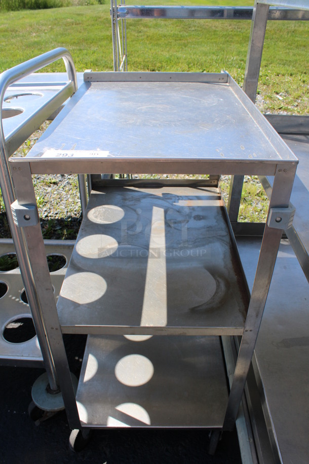 Stainless Steel Commercial 3 Tier Cart on Commercial Casters. 40x24x42 - Image 1 of 3
