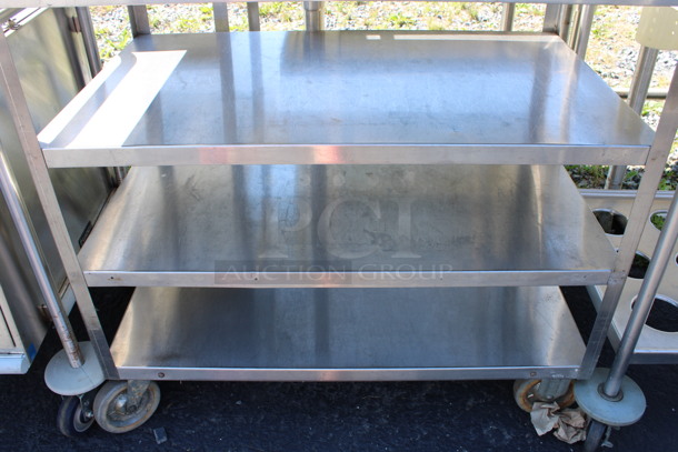 Stainless Steel Commercial 6 Tier Shelving Unit on Commercial Casters. 35x21x50 - Image 4 of 4