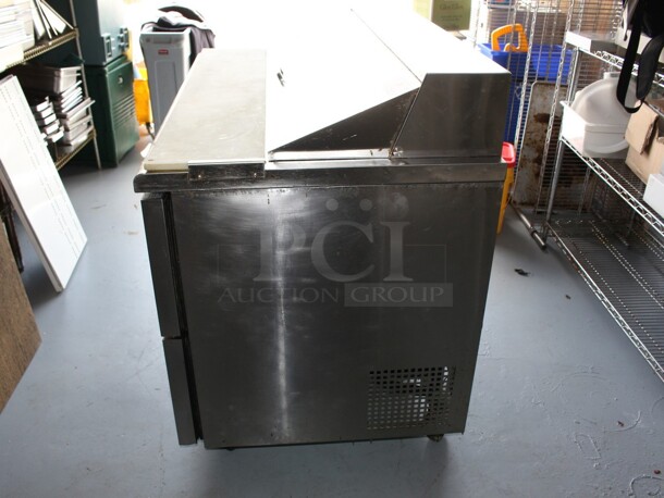 TurboAir Super Deluxe 4 drawer Make Table on commercial casters Working when removed  Model# TST-48SD-D4, 115V 60Hz 6.5amp  - Image 5 of 7