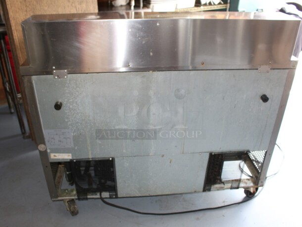 TurboAir Super Deluxe 4 drawer Make Table on commercial casters Working when removed  Model# TST-48SD-D4, 115V 60Hz 6.5amp  - Image 6 of 7