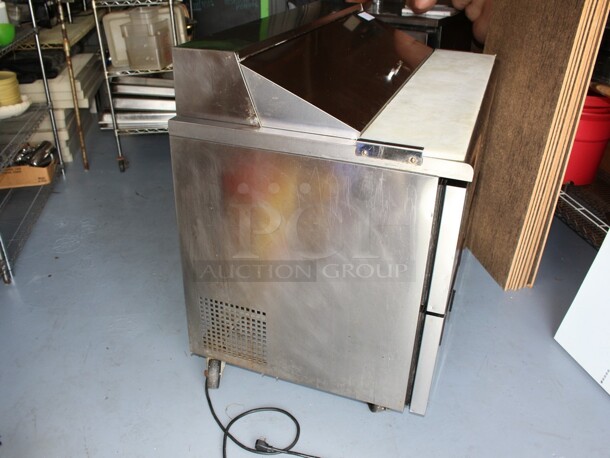 TurboAir Super Deluxe 4 drawer Make Table on commercial casters Working when removed  Model# TST-48SD-D4, 115V 60Hz 6.5amp  - Image 7 of 7