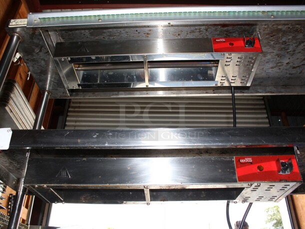 Eldorado SS Make Table on commercial casters with 2 Avantco heat lamps and a ticket holder rail - Image 3 of 7