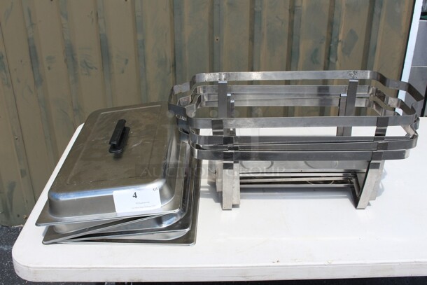 Chaffing dish holders with lids (4x your money) - Image 1 of 1