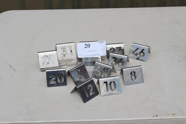 45 Very NICE SS Table Markers 