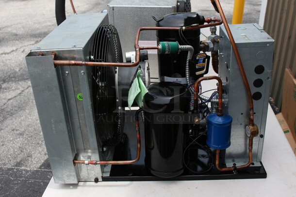 Climate control condenser w/end compressor w/DRO single phase almost new compressor  model FFAP-0152-CFV-072  208-230volts 60Hz - Image 9 of 12