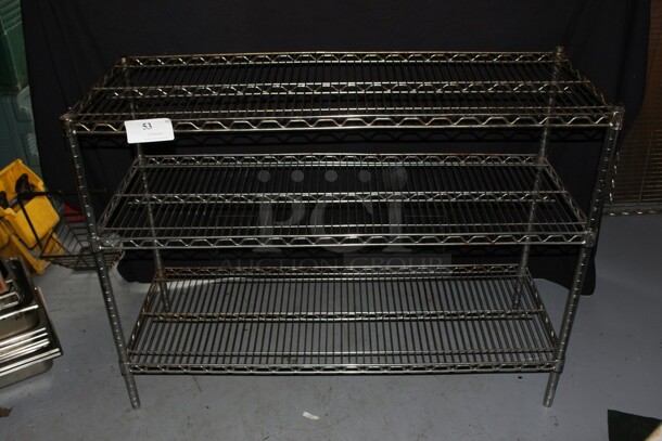 3 shelf wire rack - Image 1 of 2