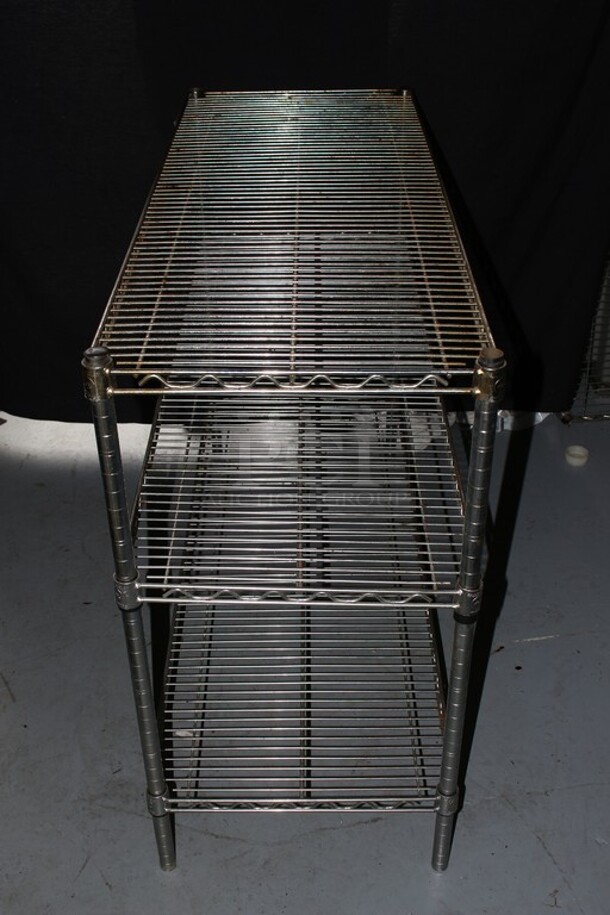 3 shelf wire rack - Image 2 of 2