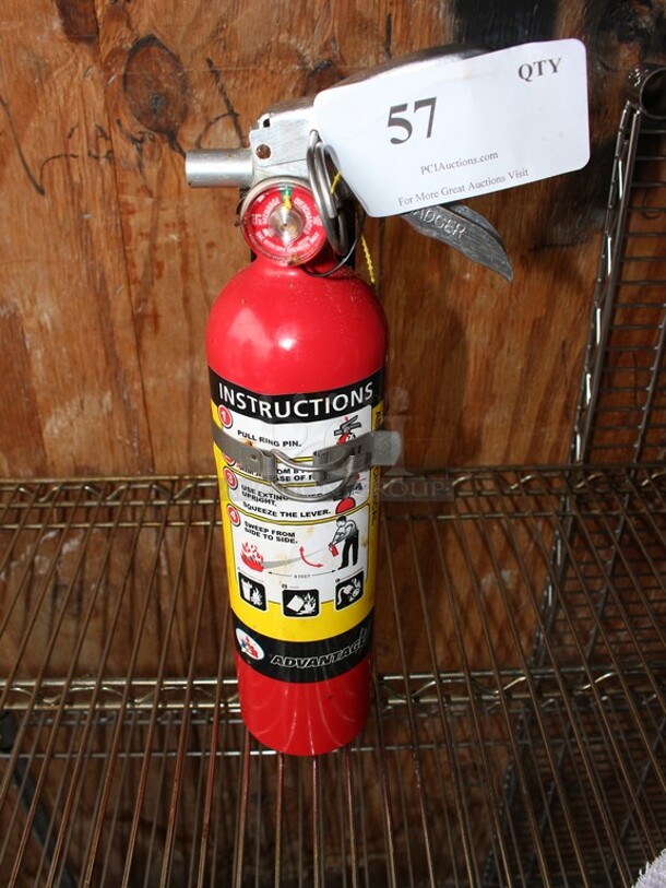 Badger dry chemical fire extinguisher with mounting hardware 