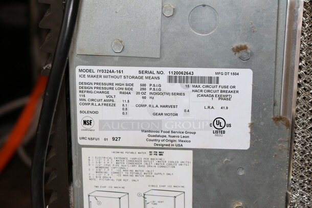 Manitowoc Ice Maker w/out storage means - Image 4 of 5