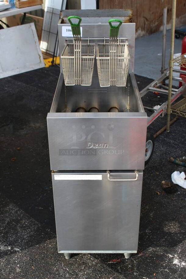 Dean deep fryer natural gas BTU 105000 model SR42GN 