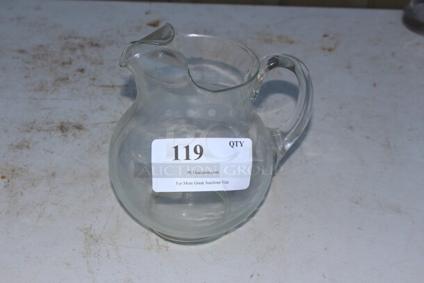 Glass water pitcher