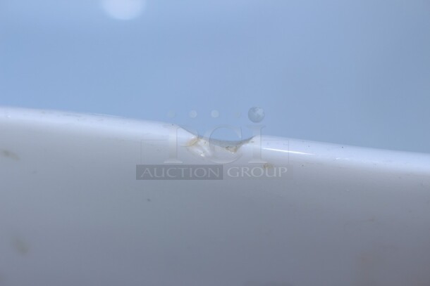 American MetalCraft porcelain white 12x5 bowl w/228oz capacity !!IMPERFECTIONS ON ALL!! - Image 2 of 3