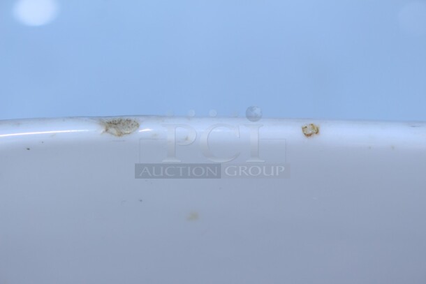 American MetalCraft porcelain white 12x5 bowl w/228oz capacity !!IMPERFECTIONS ON ALL!! - Image 2 of 7