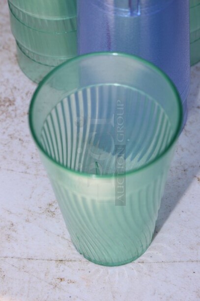 Assorted green & blue cups  - Image 2 of 3