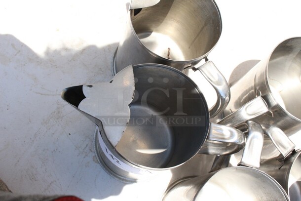 Vintage Edward Don 7" SS water pitcher w/ice guard spout - Image 2 of 2
