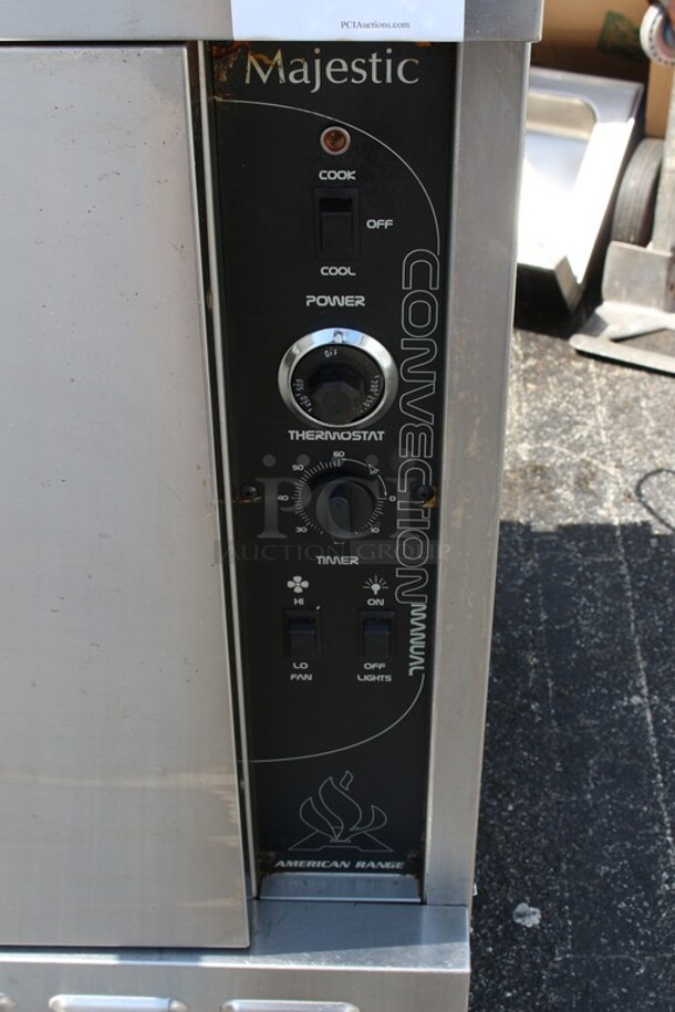 American range model majestic convection oven on commercial caster natural gas tested electrics  - Image 6 of 6