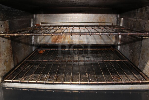 Six burner stove top Vulcan oven natural gas with overhead shelf  - Image 2 of 7