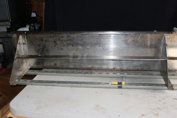 SS shelf w/ticket rail - Image 5 of 7