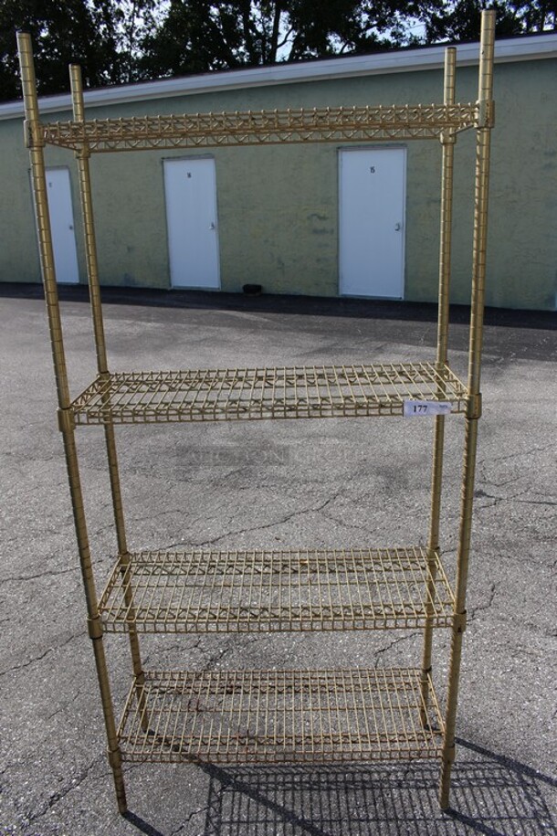 Wire rack w/4 shelves  - Image 1 of 2