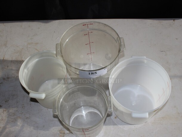 4 Round container no lid (one money) - Image 2 of 2
