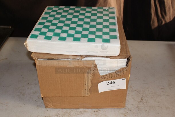 Green checkered Deli wrap full Case 