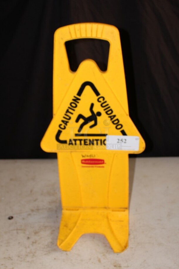 Caution wet floor sign