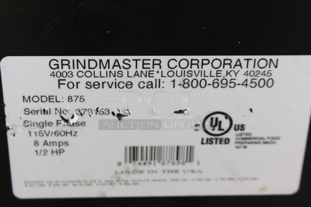 Grind Master Corp. Coffee Grinder WORKING Model 875 - Image 3 of 5