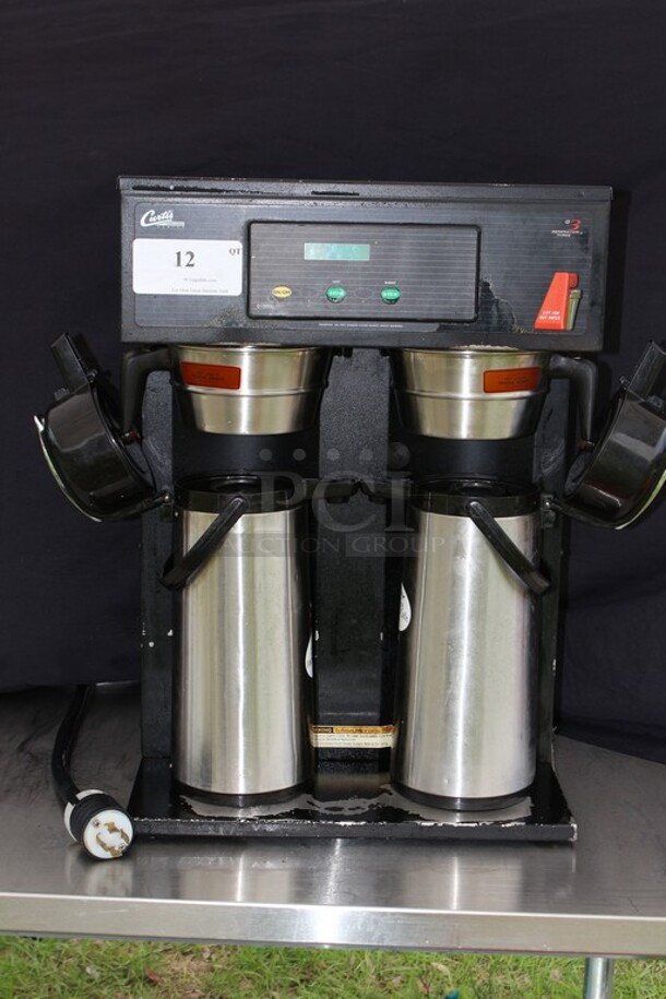 VERY NICE CLEAN Curtis Concourse Series Coffee Maker Model D1200gt12b000 220v w/air pots - Image 1 of 7