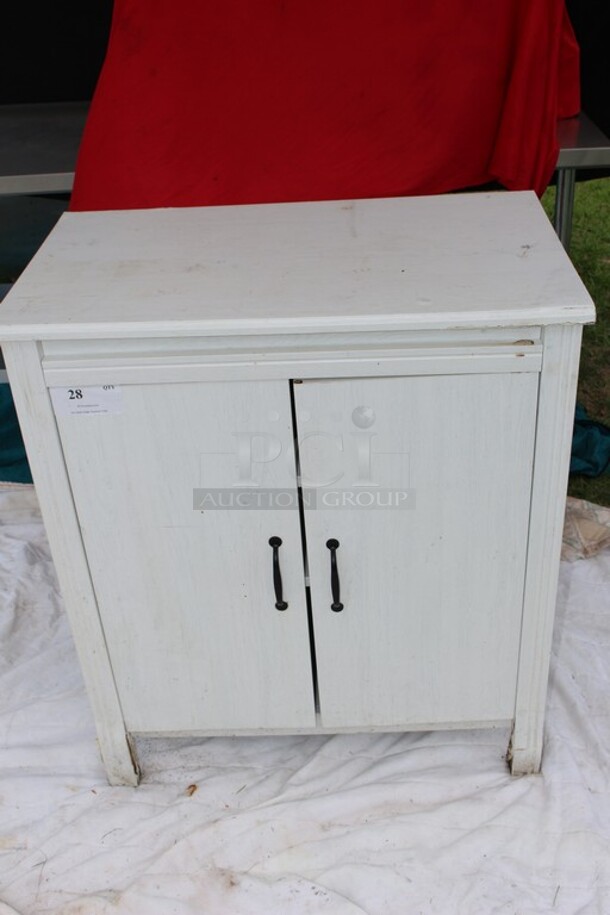 Rough White Cabinet