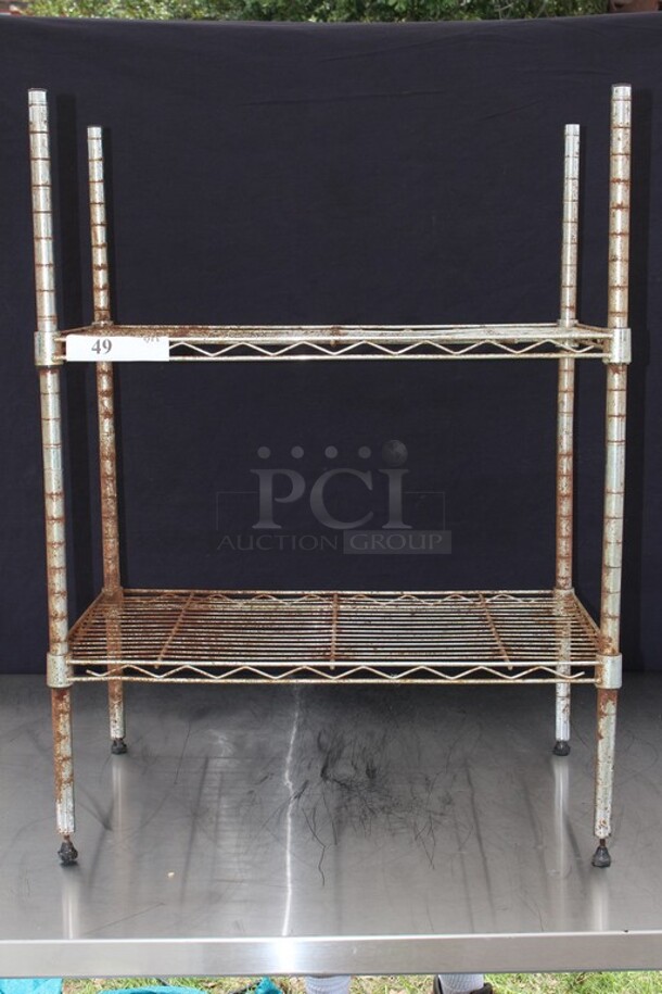 Small Double shelf Wire Rack - Image 1 of 2