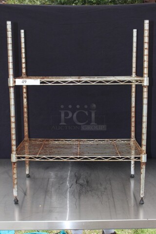 Small Double shelf Wire Rack