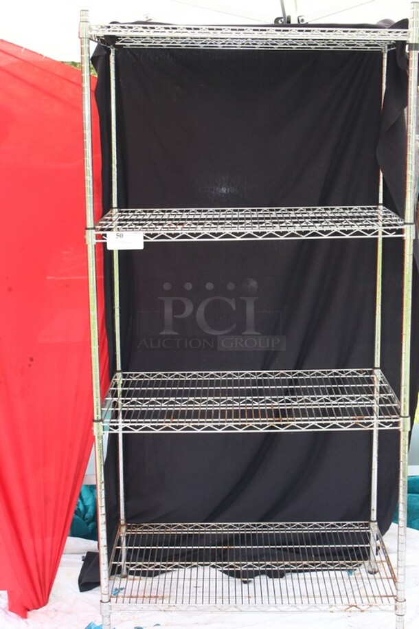 4 shelf Wire rack - Image 1 of 2